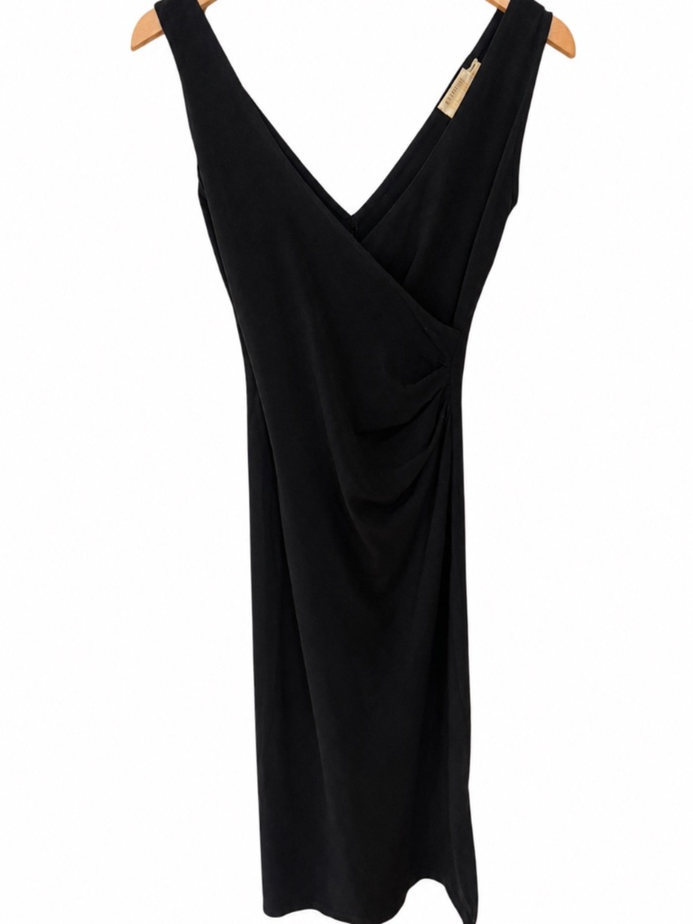 Nation LTD. Black Wrap Front Cotton Dress | Size S